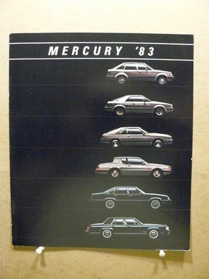 #ad #ad 1983 Mercury Full Line Sales Brochure Lynx Capri Cougar LN7 Marquis 12 pages $5.95