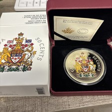 Canada Big Coin Series 50 Cents 5 Oz .9999 Pure Silver Colorized With OGP