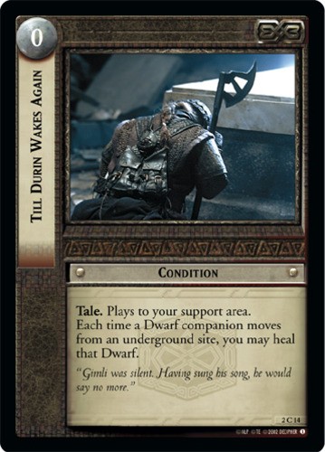 Till Durin Wakes Again - Foil Moderately Played LOTR: Mines of Moria (Foil)