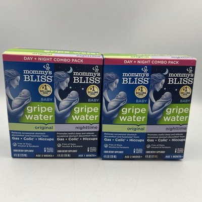 Mommy s Bliss Baby Gripe Water Day + Night Combo Pack EXP 12/2026 4/27 NEW