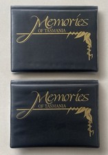 Memories of Tasmania Vintage 80s Flip Albums - Tasmanian Tourism Advertising Duo