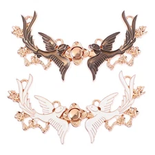  4 Pairs Cardigan Clips Buckle Snap Elegant Chinese Clothing Clasps