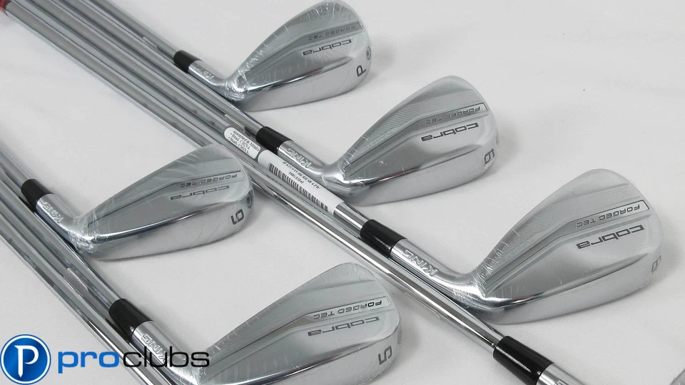 NEW COBRA KING FORGED TEC IRONS 4-PW STEEL KBS S-TAPER LITE REGULAR FLEX 413408 - Image 3 of 4