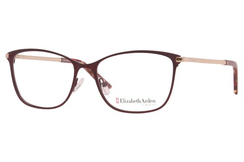 Elizabeth Arden NY EAC407-2 Eyeglasses Women's Matte Red/Gold Optical Frame 53mm - 第 1/5 張圖片