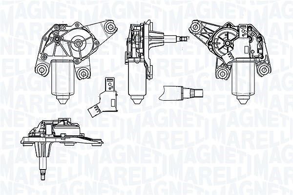 Magneti Marelli Wischermotor Hinten U.A. FüR Nissan, Opel, Renault, Vauxhall-image