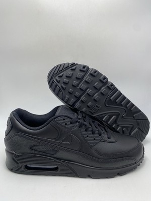 Size 10.5 - Nike Air Max 90 Leather Triple Black for sale  display picture 1