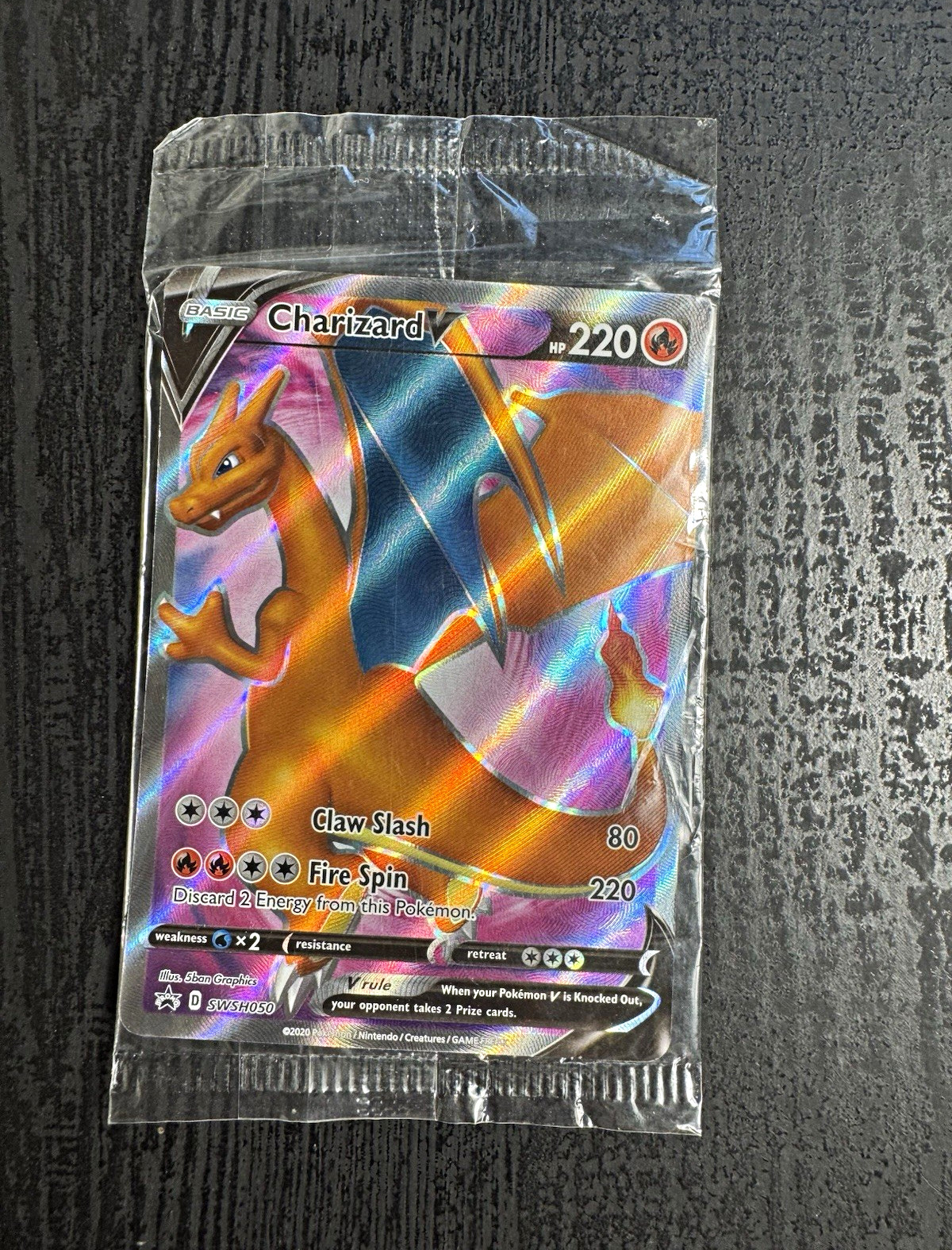 Pokemon TCG Charizard V SWSH050 Sword & Shield Promo Holo 220 HP English 2020
