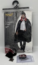 Spirit Adult Vampire Cape, Necklace And Fangs