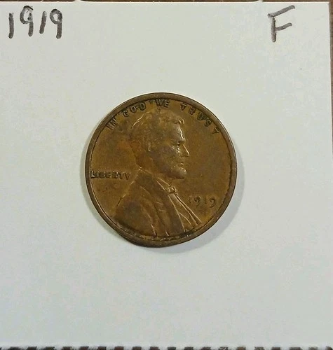 1919 (P) Lincoln Wheat Cent Penny  Fine Philadelphia
