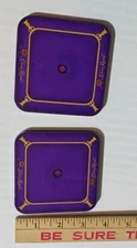 2 Crown Royal Light Up Purple Coasters. Only One Lights Up. READ 