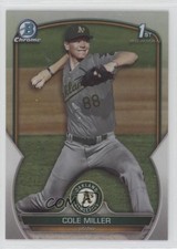2023 Bowman Draft Chrome Refractor Cole Miller #BDC-51 11cz