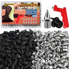 80 Pcs 1/4 Inch Track Spikes, Stainless Steel Track and Cross Country Spikes ...