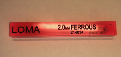Loma Systems 2.0 mm Ferrous Metal Detection Test Stick Wand 214634