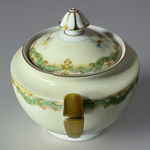 Vintage Mid-Century Noritake China Sugar Bowl With Lid - No Chips - Picture 4 of 7