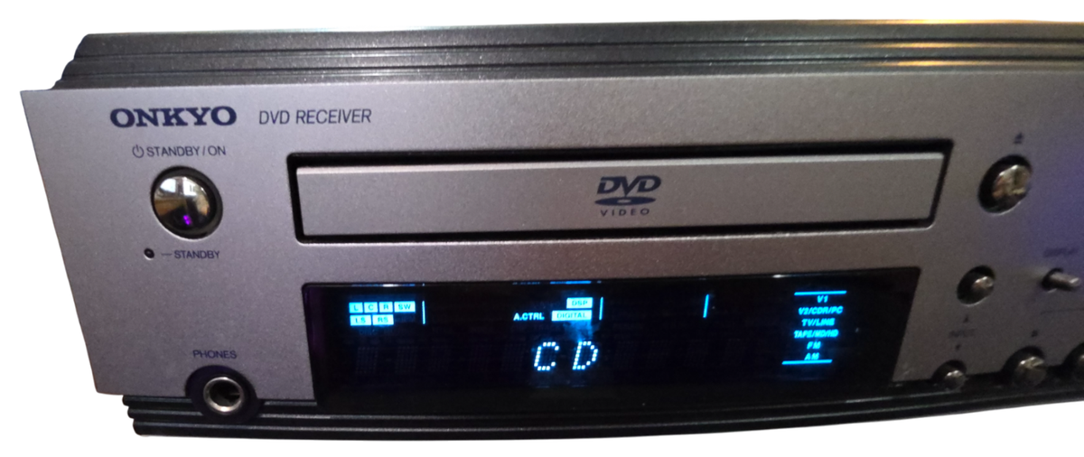 ONKYO DR-S2.2 5.1ch DVD CD Home Theater Receiver Tested No Remote