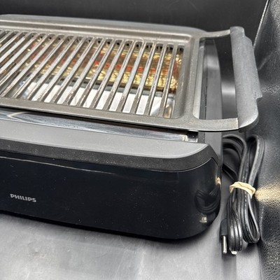 Philips HD637194 Avance 1660W Infrared Indoor Grill - Black for