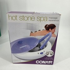 Conair Hot Stone Spa Massage Experience Kit 10 River Stones Purple HS2N New Box