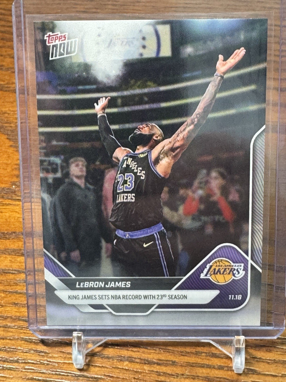 2025 Topps Now LeBron James - 2025-26 NBA Topps NOW - Card 58