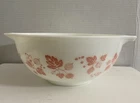 Vintage Pyrex 443 Cinderella Mixing Bowl 2.5 Qt Gooseberry White Pink