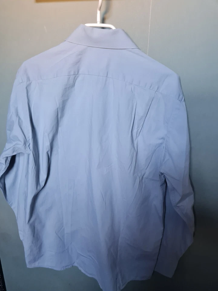 Chemise Lacoste vintage bleu - Photo 3/4