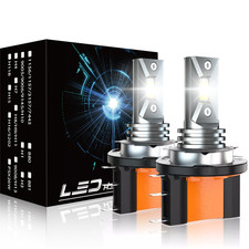 H15 LED Headlight Globes Hi Beam 11000LM 6000K Bulbs For Volkswagen Golf MK7 MK6