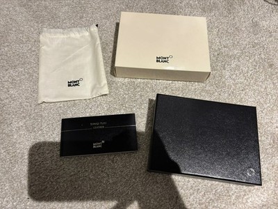 Leere Mont Blanc Geldbörse NUR BOX mit Stoffbeutel