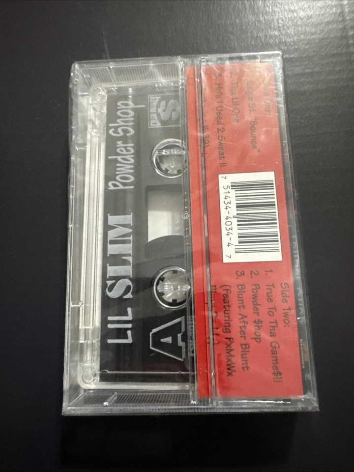 Lil Slim- Powder Shop Cassette *SEALED* Rare NOLA Rap Tape Ca$h Money 1997 - Image 2 of 2