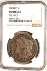 1889 CC NGC VG DETAILS MORGAN SILVER DOLLAR KEY DATE CARSON CITY $1 COIN!