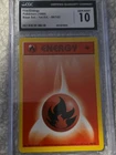 Pokemon Fire Energy 1st Edition Base Set Shadowless CGC 10
