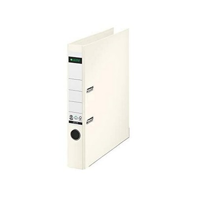 Leitz 10080001 Quality Folder Paper A4 with Slits Narrow ,Cream White slim Cream