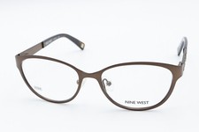 NINE WEST NW1052 210 Satin Brown w/Stones 51-16-135 Frames Flex Auth X594