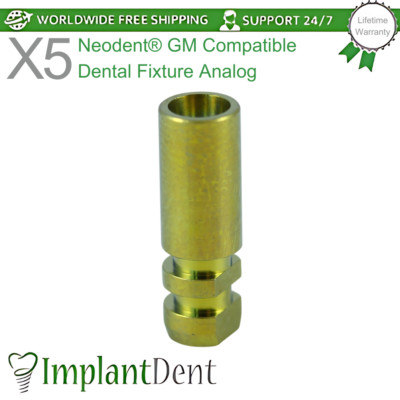 5x Dental Fixture Analog Neodent  GM kompatibel Ø4,0mm Zahnmedizin Instrument