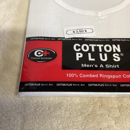 Cotton Plus Premium Activewear T Shirt 5XL. “62-64” Tank Top New Factory Sealed - Picture 3 of 8