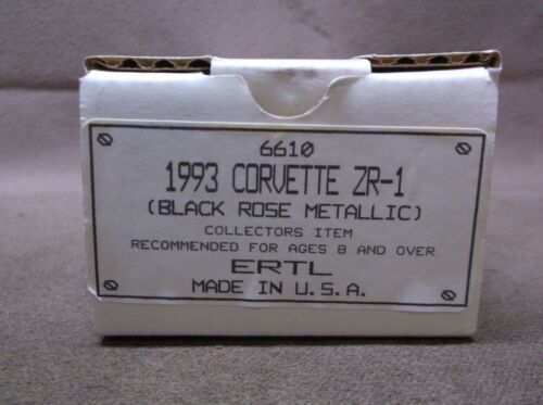#6610 AMT ERTL 1/24 CHEVY 1993 CHEVROLET CORVETTE ZR-1 PROMO BLACK ROSE METALLIC - Picture 2 of 12