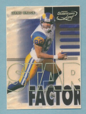 Isaac Bruce 2000 Quantum Leaf Star Factor Insert 0064/2500 St. Louis Rams