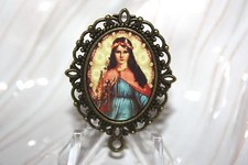 St. Philomena Custom Rosary Center/You Choose/Antique Silver or Bronze Image # 2