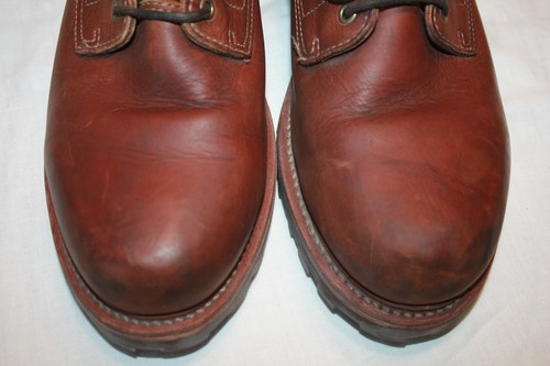 TIMBERLAND BROWN LEATHER LACE UP ANKLE WORK BOOTS w/Tag Size 11 M 7" Tall - Picture 3 of 11