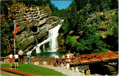 Alberta Canada Cameron Falls Waterston Lakes Vintage Postcard spc4