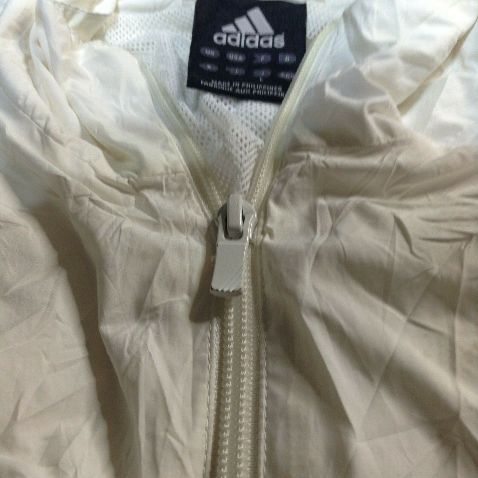 White \u0026 Gold Stripes Vintage Retro Zip 