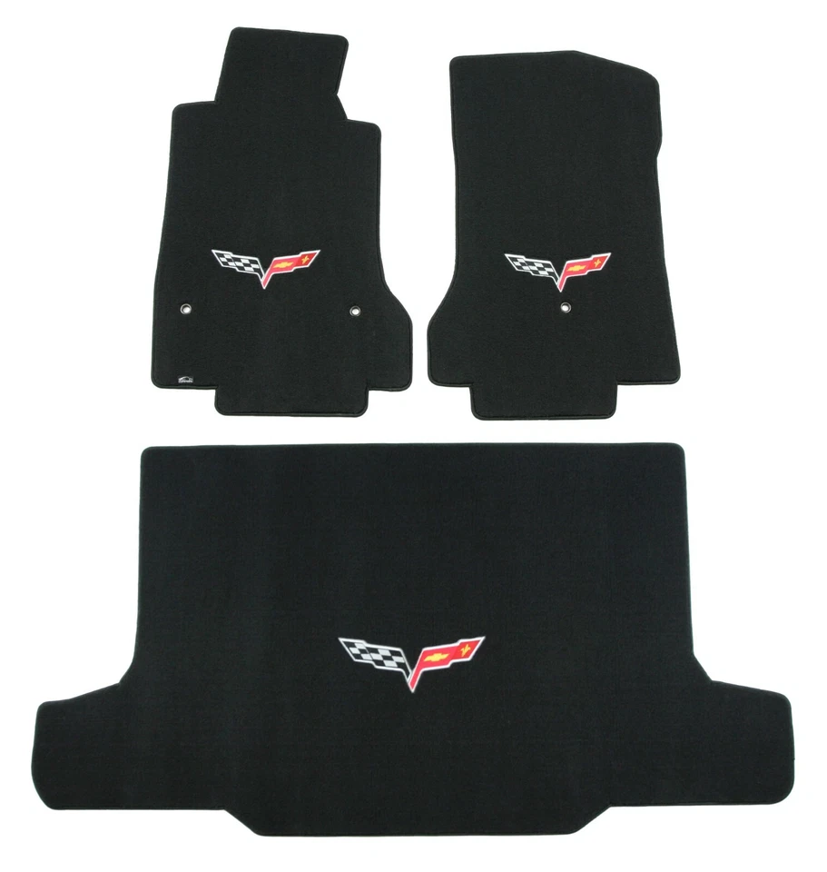 Juego de alfombrillas Lloyd Mats VELOURTEX 3 piezas Chevrolet Corvette C6 2005 a 2013 Foto 2 de 4