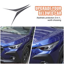 Soft Carbon Fiber Front Headlight Brow Trim Sticker Für Subaru Crosstrek GU 22+