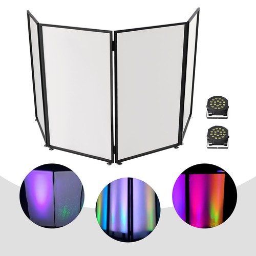18w DJ Folding Screen Light Stage Par Lights With Booth Covers Set 7 Colors HOT - Zdjęcie 4 z 20