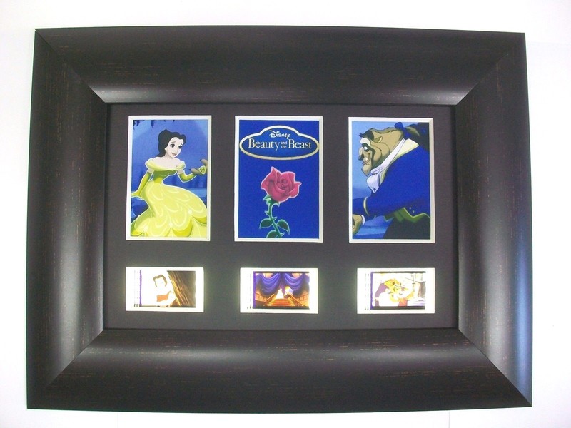BEAUTY & THE BEAST Framed Trio Movie Film Cell Memorabilia - Compliments dvd