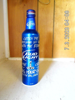 Bud Light Super Bowl XLIX 16 oz. Talk Trash Aluminum Bottle EMPTY A/B 2014