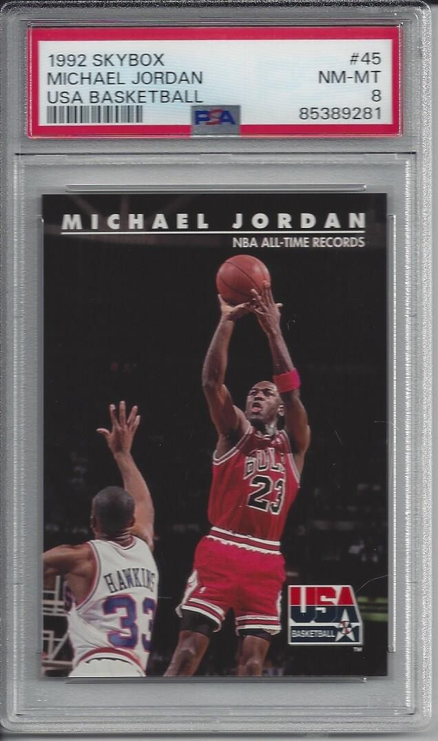 1992 SKYBOX MICHAEL JORDAN PSA8 ジョーダン 1992 Skybox USA Basketball #45 Michael Jordan - PSA 8 | eBay