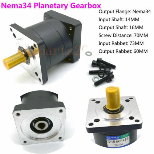 Planetary Gearbox Nema23/Nema34 Motore riduttore di velocità 3:1 6:1 10:1 16:1 20:1 100:1 - Foto 1 di 12