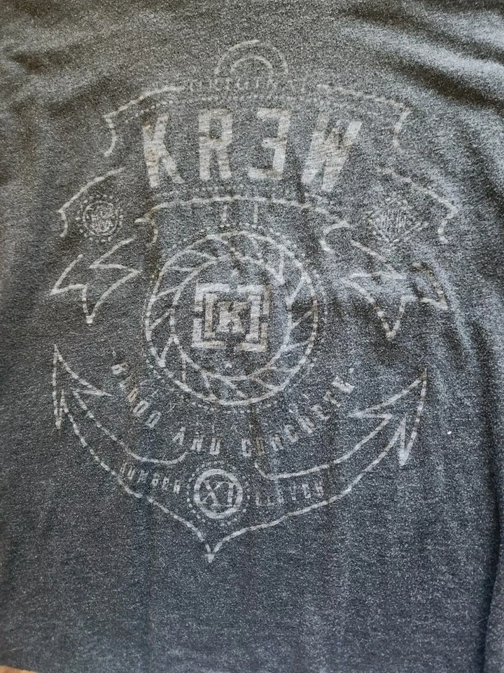 Camiseta de concierto Krew talla L Blood & Concrete manga corta gris oscuro Foto 4 de 4