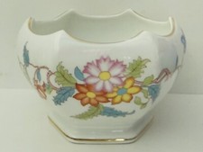 Vintage Rosenthal Selb Barvaria White Porcelain Floral Planter Small Jardiniere