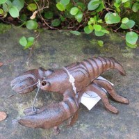 Hummer Schalentier Gusseisen Deko Gartendeko Dekoartikel Landhaus Garten GA654