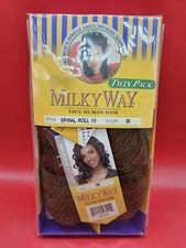 Shake-N-Go Milky Way Spiral Roll 10 Twin Pack 100 Human Hair Color 30 NWT